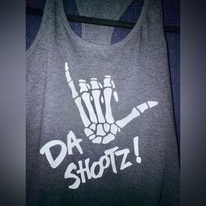 New Deschutes Brewery Bend Oregon Racer back Tank Top Shirt Da Shootz Chaka Brah